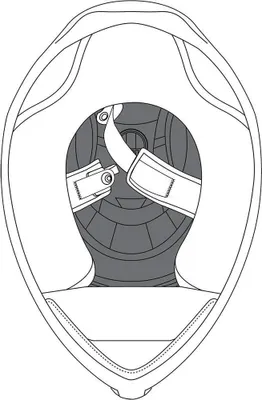 Produktbild von Agv K1 Innenpolsterung Schwarz L Schwarz L