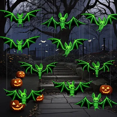 Saisonale Dekorationen für Ostern, Halloween, Weihnachten, Schwarz