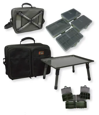 Produktbild von Prologic Cruzade Rig Station 36x28x21cm - Bivvy Table + Tackleboxen