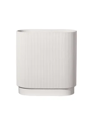 Zdjęcie produktu dla ASA Vase, weiß ART DECO 34,5 x 16 cm, H. 40 cm   63017091 Neuheit 2020 ! Vorteilsset beinhaltet 4 x den genannten Artikel und Geschenk + Spende