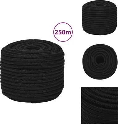 Produktbild von vidaXL Arbeitsseil Schwarz 14 mm 250 m Polyester - Seile