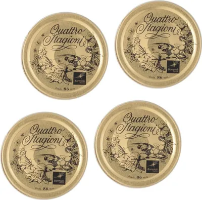 Produktbild von Quattro Stagioni Metall - Ersatzdeckel 86mm - 4 Stück
