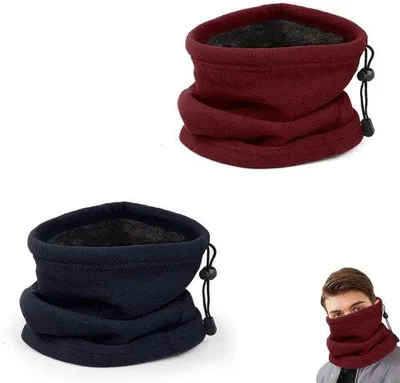 Image de Écharpe Wintercol pour hommes et femmes - bleu et rouge - taille unique - cache-nez - cyclisme