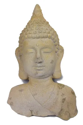 Obrázok produktu pre Nástenná socha Budha Nástenná dekorácia Záhradná figúra 53 x 32 cm
