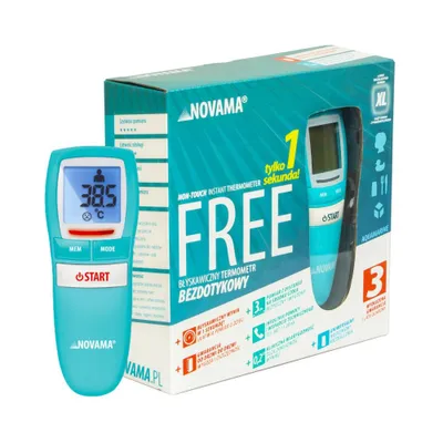 Produktbild von Infrarot-Thermometer Pro Aquamarin – Präzise, kontaktlose Temperaturmessung für Haushalt und Beruf