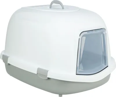 Produktbild von TRIXIE Katzentoilette Primo XXL Top - grau/weiß - 56 × 47 × 71 cm