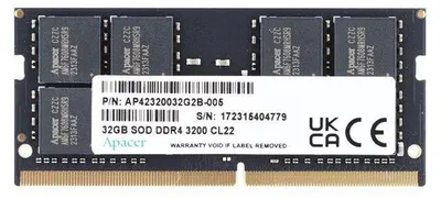 Zdjęcie produktu dla Pamięć Sodimm Ddr4 Apacer 16Gb (1X16Gb) 3200Mhz Cl22 1,2V