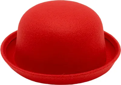 Produktbild von Flat-Top-Fedora-Hut reine Farbe Nachahmung von Wolle Jazz-Hut Uni japanischer Stil breite Krempe Damen-Rundhut Partys Cosplay Bowler-Hut-Rot