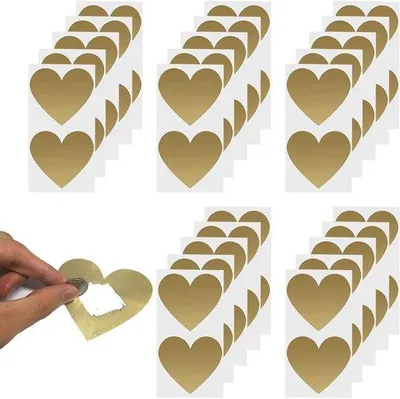 Productafbeelding van Zelfklevende etiketten, 50 stuks, goud, 7 cm, voor cadeaus