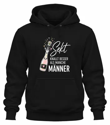 Imagen del producto de El champán es más divertido que algunas despedidas de soltera. Sudadera con capucha, color , talla S