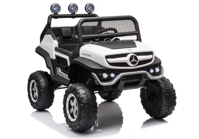 Produktbild von Mercedes UNIMOG S 4x45W Kinderauto Kinderelektroauto Kinderfahrzeug 12V Elektroauto Weiß