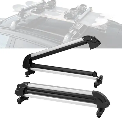 Obrázek produktu pro Střešní nosič lyží a snowboardů 80 cm Univerzální nosič lyží na střechu auta