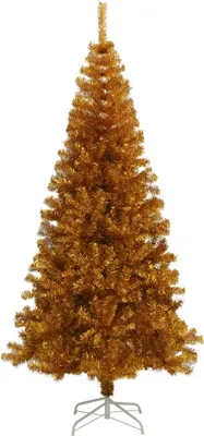 Immagine prodotto di Albero di Natale artificiale con supporto, vitaXL, dorato, 180 cm, PET