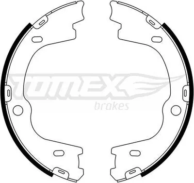 Produktbild von TOMEX brakes Bremsbackensatz Trommelbremse Hinten für HYUNDAI H-1 Travel (TQ) 212mm TX 23-27