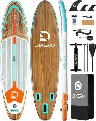 Obrázek produktu pro Nafukovací paddleboard, odolný materiál, vysoká nosnost, dřevo