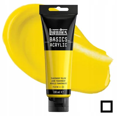 Image de Liquitex Basics Peinture Acrylique 118 ml Jaune Transparent