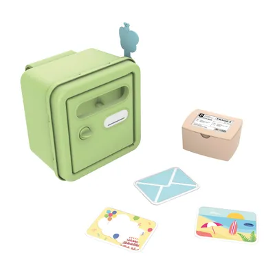 Produktbild von Smoby Life Spielhaus Zubehör Briefkasten, inkl. Paket, Postkarte, Einladungskarte und Brief, für Kinder ab 2 Jahren