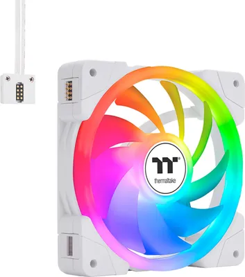 Obrázek produktu pro Thermaltake SWAFAN EX12 ARGB, Vzduchový chladič, 12 cm, 500 ot/min, 2000 ot/min, Bílá