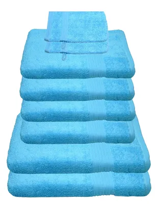 Produktbild von Julie Julsen Handtuch Set Türkis,Set:8 tlg. 2 Bade- 4 Handtücher + gratis 2 Waschhand..