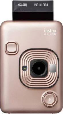 Obrázok produktu pre Fujifilm instax mini LiPlay, Ružové zlato, Microsd (transflash), Vypnutie blesku, Blesk zapnutý, LCD, USB