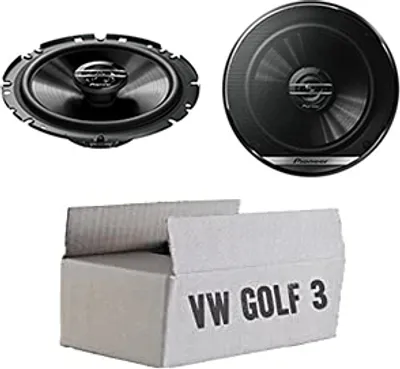 Produktbild von VW Golf 3 - Lautsprecher Boxen Pioneer TS-G1720F - 16,5cm 2-Wege Koax Koaxiallautsprecher Auto Einbausatz - Einbauset
