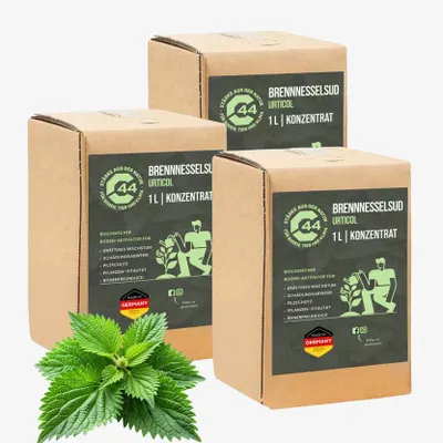 Produktbild von C44 Brennnesselsud Urticol | Natürlicher -Dünger & Pflanzenstärkung - 3 x 1L