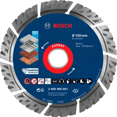 Produktbild von EXPERT Multi Material Diamanttrennscheibe, 150 x 22,23 x 2,4 x 12 mm