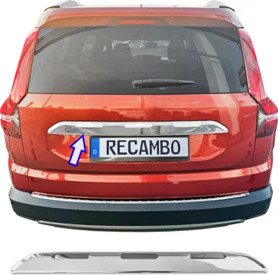 Obrázek produktu pro Nerezová chromovaná lišta zavazadlového prostoru nad SPZ vhodná pro Dacia Jogger | od 2021&gt