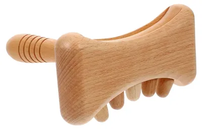 Produktbild von Guasha Massagestab für die Ganzkörpermassage mit rutschfestem Griff und glatter Oberfläche