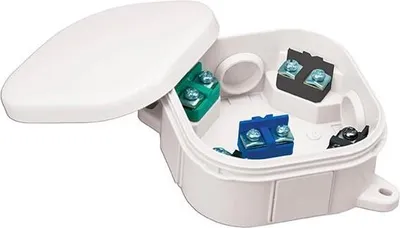 Produktbild von Abzweigdose Verteilerdose IP54 weiß 92x92x44 Aufputz Verbindungsdose mit Klemme