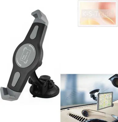 Produktbild von K-S-Trade Scheiben-Halterung für Tablets kompatibel mit Blackview Tab 9 Wi-Fi KFZ Tablet Saugnapf Auto Halterung Windschutzscheibe Holder Halter