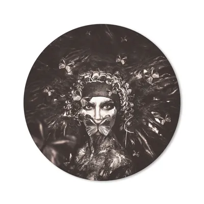Produktbild von MuchoWow® Mauspad Mousepad Frau - Farbe - Luxus 20x20 cm - Mousepads - Maus Mat - Pad - Mausunterlage - Schreibtischmatte