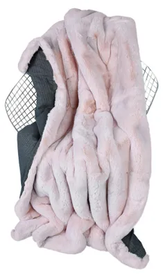 Produktbild von Webpelzdecke Felldecke Kuscheldecke Plaid 130x170 Donna petal rosa 40131