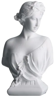 Junge Venus Büste aus Harz, griechische Mythologie Dekofigur, 8,3" H, weiß