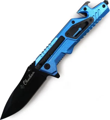 Produktbild von Eurocatch Obsidian Klappmesser - 420RVS Lemmet - 4,75" Multi Function