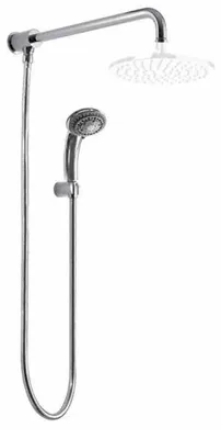 Produktbild von Duschset Druckumsteller mit Handbrause und Brausearm 40 cm