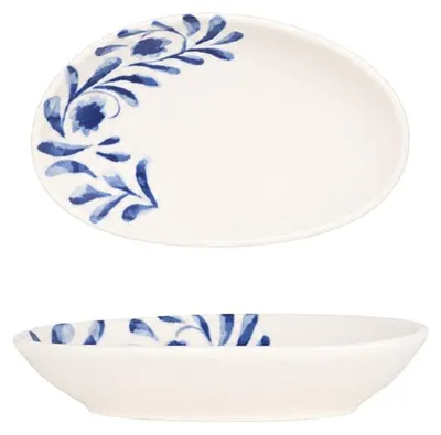 Imagen del producto de Bonna - Plato para servir - Color azul Lavis - Porcelana - 15 x 8,5 cm (140 cc)