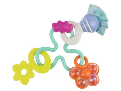 Produktbild von Playgro - Pastellfarbene Rassel mit Biss