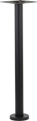 Zdjęcie produktu dla Metalowa podstawa do stołu SH-3018-2/H, montaż bezpośrednio na podłożu, kolor czarny , wymiary 17,5x106 cm