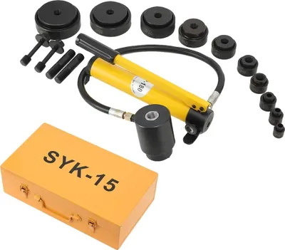 Obrázok produktu pre Hydraulický dierovací stroj, maximálny priemer otvoru 101 mm, maximálna sila 15 ton, materiál nehrdzavejúca oceľ