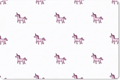 Produktbild von MuchoWow® Schreibtischunterlage Mädchen - Einhorn - Rosa - Muster - Mädchen - Kind - Kinder 60x40 cm - XXL Mauspad - Großes Mauspad