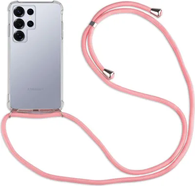 Produktbild von Handykette für Samsung S25 Ultra Handyhülle mit Band Hülle Galaxy S25 Ultra in Rosa