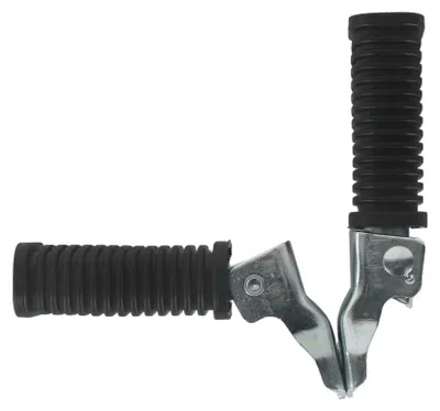 Produktbild von Sozius Fußrasten Satz klappbar Gummi flach universal Simson Motorrad Moped Mofa