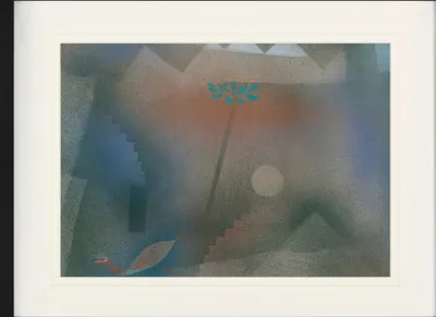 Produktbild von Paul Klee Gerahmtes Bild Mit Edlem Passepartout | Wand-Bilder | Im Bilderrahmen - Abwandernder Vogel, 1926 (60 x 80 cm)