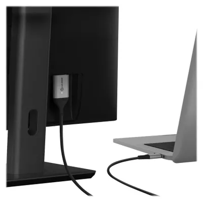 Produktbild von ALOGIC ULCHD01-SGR, 1 m, HDMI Typ A (Standard), USB Typ-C, Männlich, Männlich, Gerade