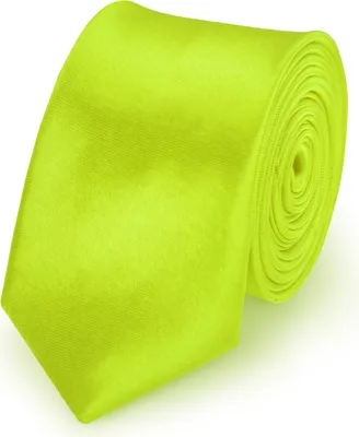 Produktbild von Krawatte Hellgrün slim aus Polyester einfarbig uni schmale 5 cm