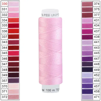 100m / 1 Spule Unipoly 120 TEX14x2 Polyester hellrosa