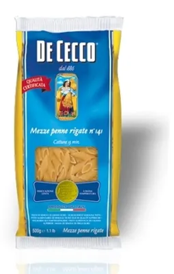 Produktbild von Nudeln Pasta Mezze Penne Rigate n° 141 5 x 500 gr. - De Cecco