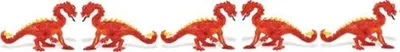 Produktbild von Safari Ltd. - 340722 - Good Luck Minis - Glücksminis - Drachen, rot, 5 Stück