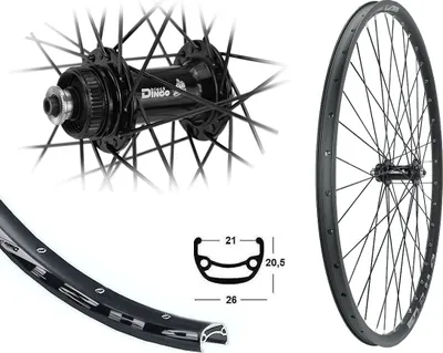 Produktbild von Bärwinkels 28 / 29 Zoll Vorderrad Disc 21-622 MTB Hohlkammer Centerlock Industrielager schwarz